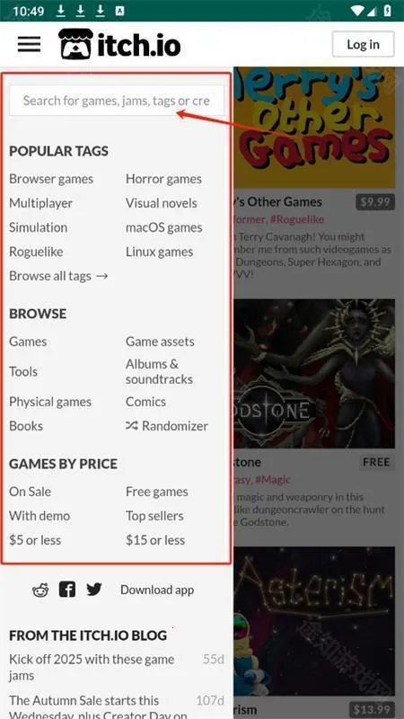 itch.io(��Ϸ��Դƽ̨)