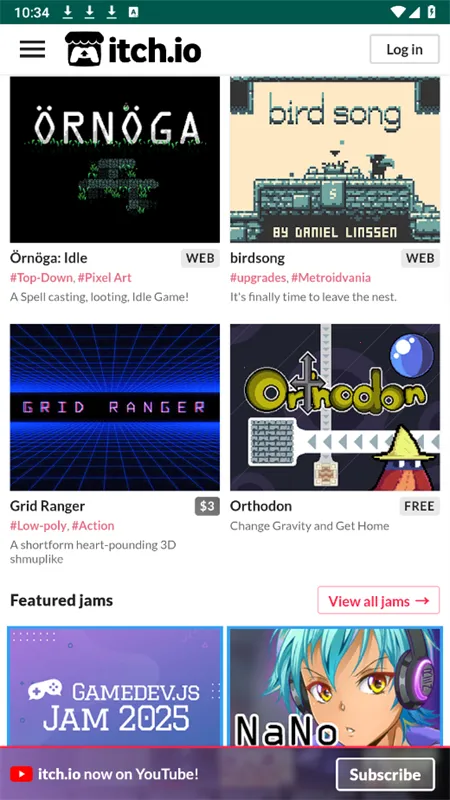 itch.io(��Ϸ��Դƽ̨)v1 ��Ѱ��ͼ