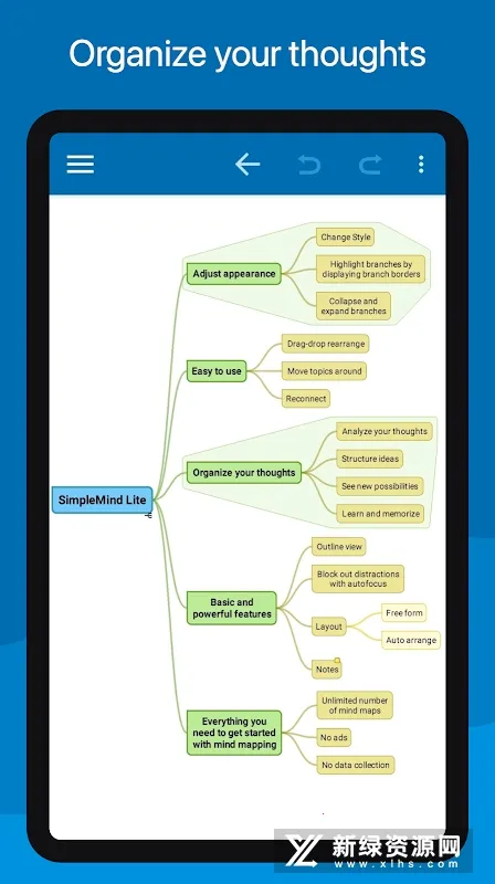 SimpleMind Lite(˼ά��ͼ����)v2.1.1 �ٷ������ͼ